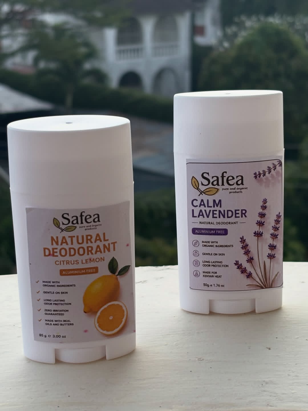 Natural deodorant citrus lemon